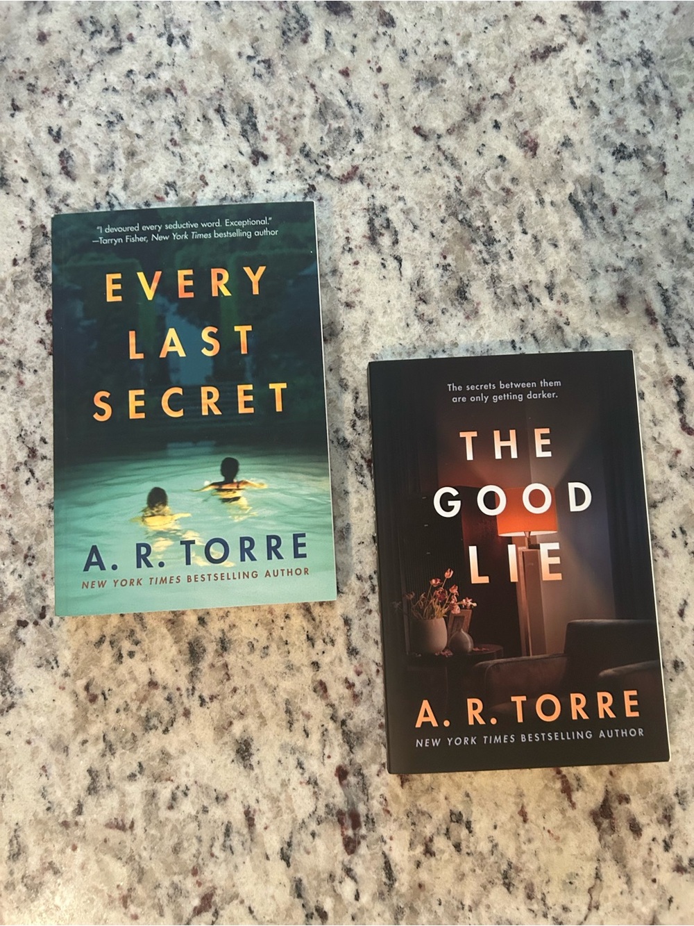 A.R. Torre Paperback Set — Every Last Secret & The Good Lie (Black/Teal Covers)